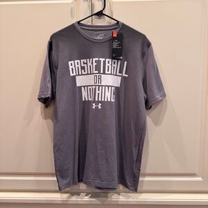Under Armour Charcoal Basketball Tee